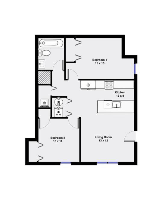 Suite 1 On Southport 4 Queen Beds Чикаго Екстериор снимка